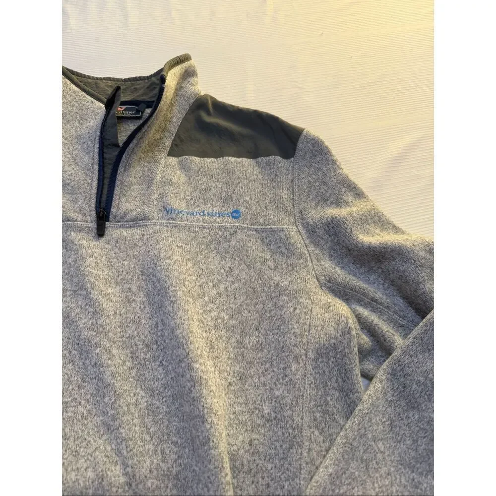 Vineyard Vines Men’s Sweater Jacket Pullover Fleece Sheep Shirt Size Large